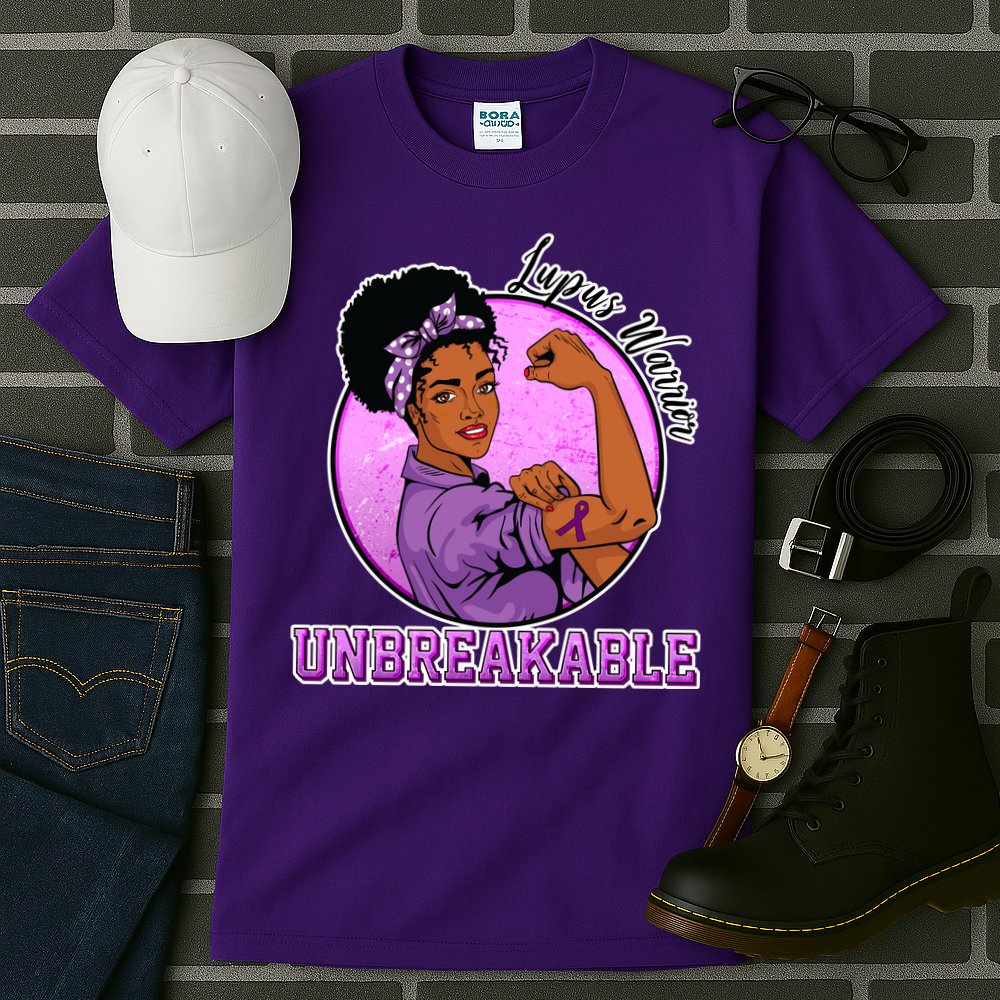 Lupus Awareness Warrior Unbreakable Tall T-Shirt