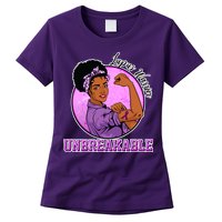 Lupus Awareness Warrior Unbreakable Womens T-Shirt