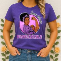 Lupus Awareness Warrior Unbreakable Womens T-Shirt