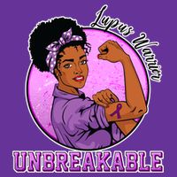 Lupus Awareness Warrior Unbreakable Womens T-Shirt