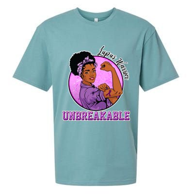 Lupus Awareness Warrior Unbreakable Sueded Cloud Jersey T-Shirt