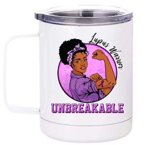 Lupus Awareness Warrior Unbreakable 12 oz Stainless Steel Tumbler Cup