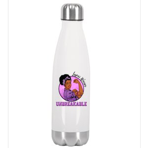 Lupus Awareness Warrior Unbreakable Stainless Steel Insulated Water Bottle