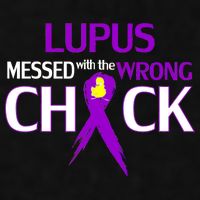 Lupus Messed With The Wrong Chick Ladies PosiCharge Tri-Blend Wicking Tank