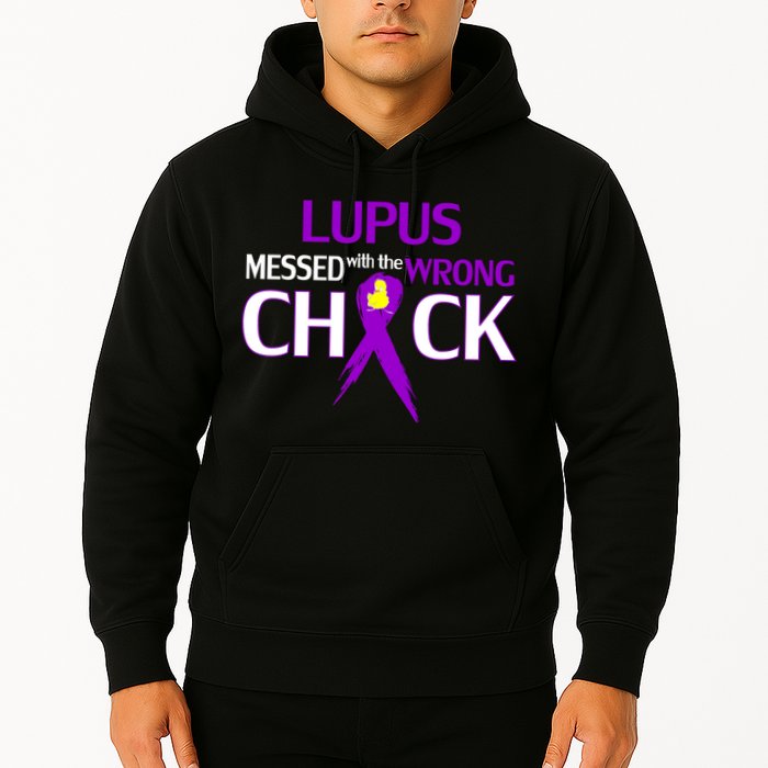 Lupus Messed With The Wrong Chick Hoodie