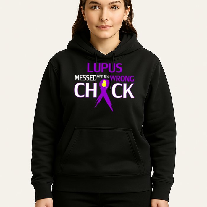 Lupus Messed With The Wrong Chick Hoodie