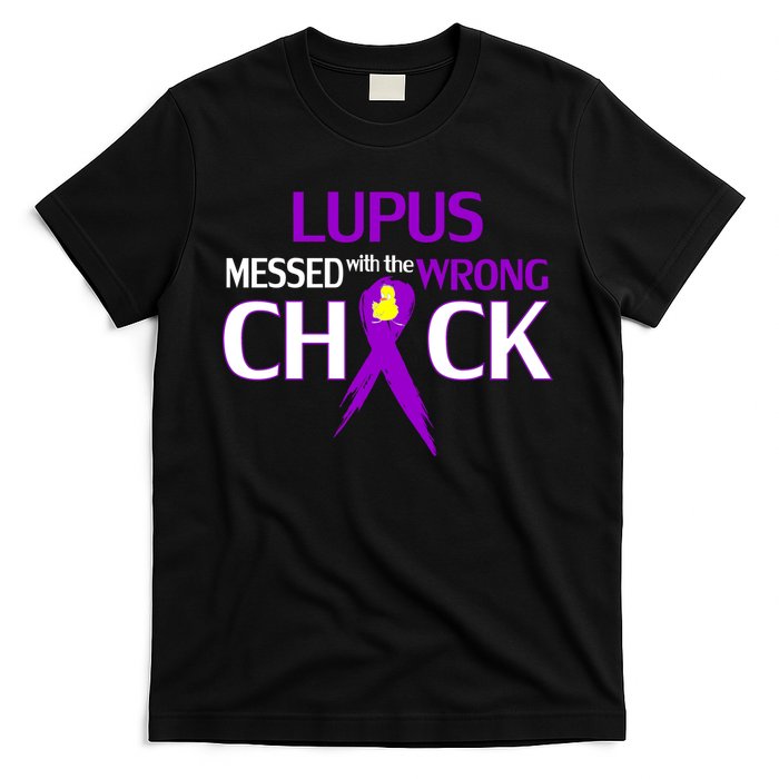 Lupus Messed With The Wrong Chick T-Shirt