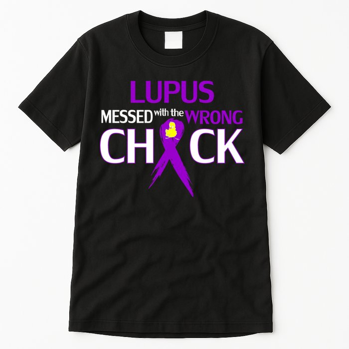 Lupus Messed With The Wrong Chick Tall T-Shirt