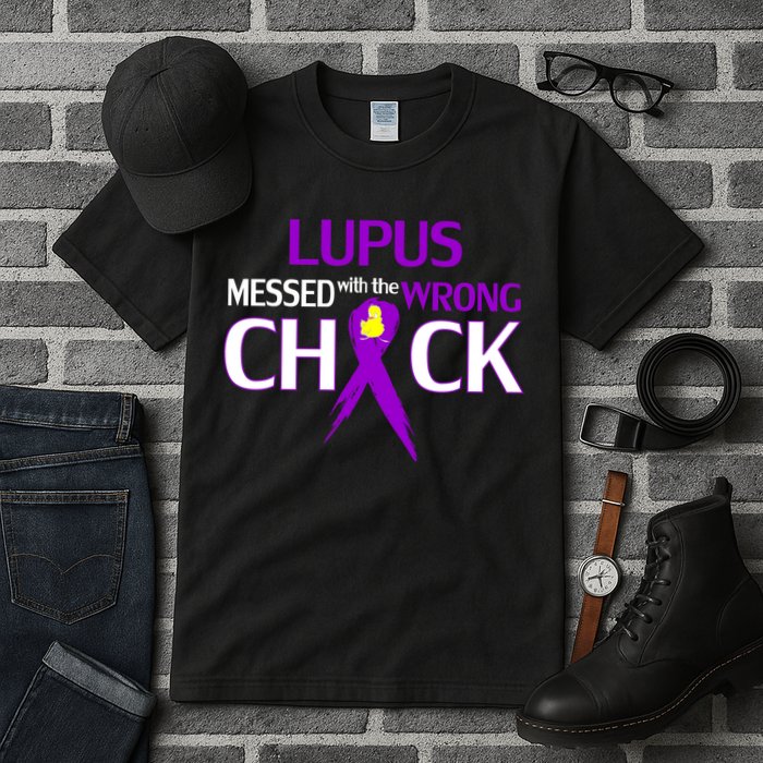 Lupus Messed With The Wrong Chick Tall T-Shirt