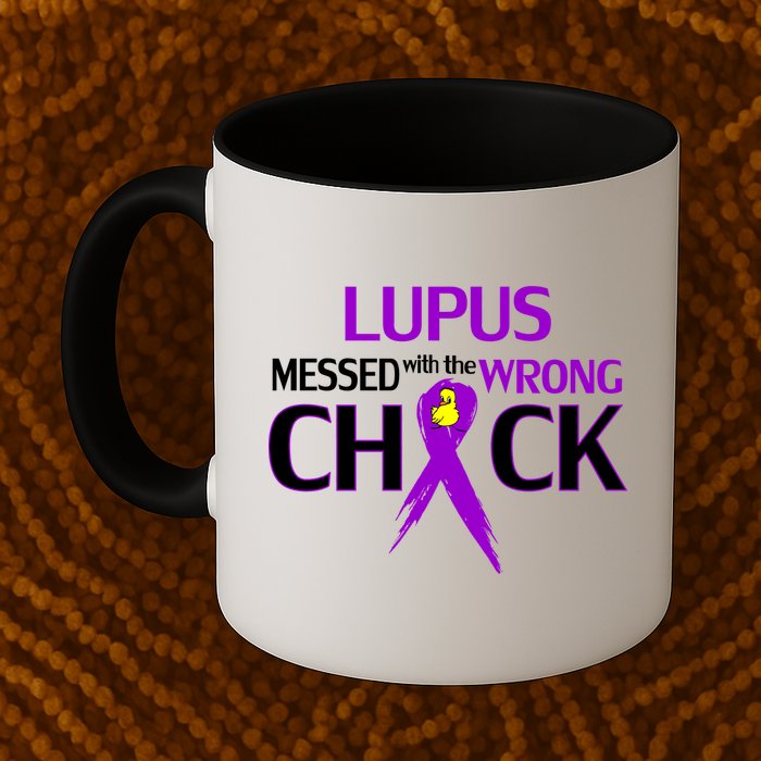 Lupus Messed With The Wrong Chick Mug