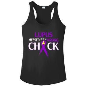 Lupus Messed With The Wrong Chick Ladies PosiCharge Competitor Racerback Tank