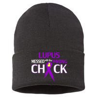 Lupus Messed With The Wrong Chick Sustainable Knit Beanie