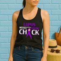 Lupus Messed With The Wrong Chick Womens Tank Top