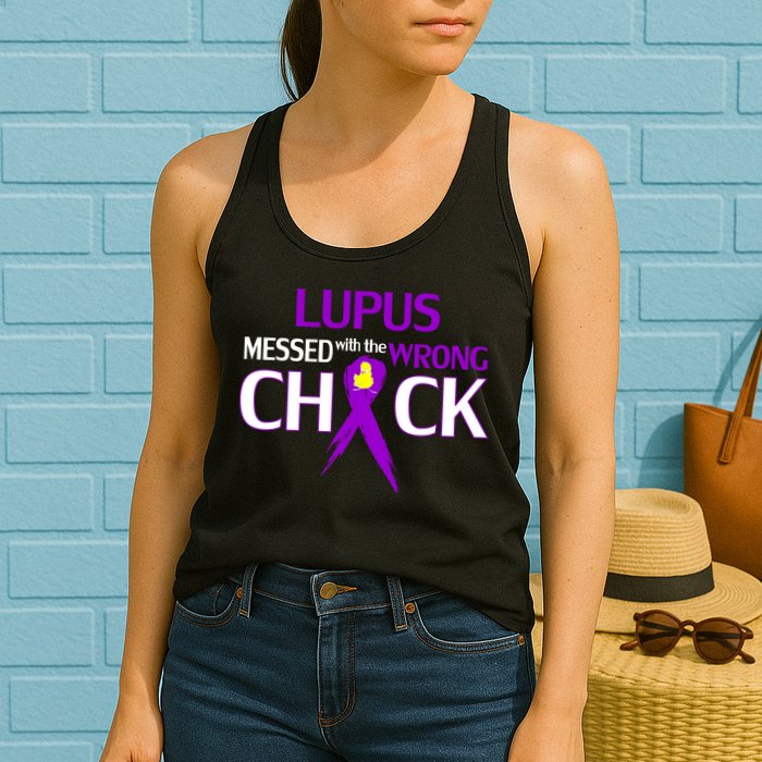 Lupus Messed With The Wrong Chick Womens Tank Top