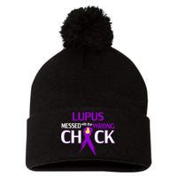 Lupus Messed With The Wrong Chick Pom Pom 12in Knit Beanie