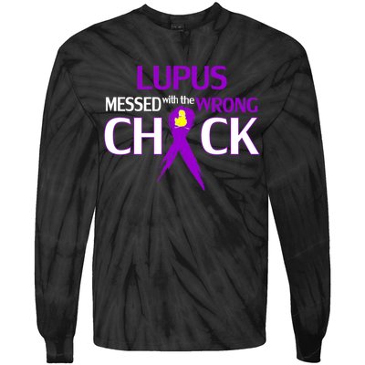 Lupus Messed With The Wrong Chick Tie-Dye Long Sleeve Shirt