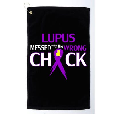 Lupus Messed With The Wrong Chick Golf Towel