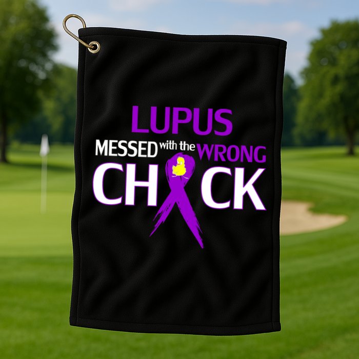 Lupus Messed With The Wrong Chick Golf Towel