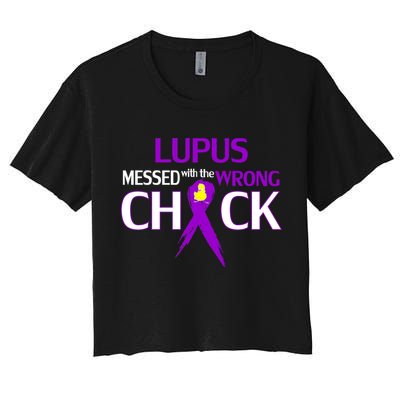 Lupus Messed With The Wrong Chick Crop Top