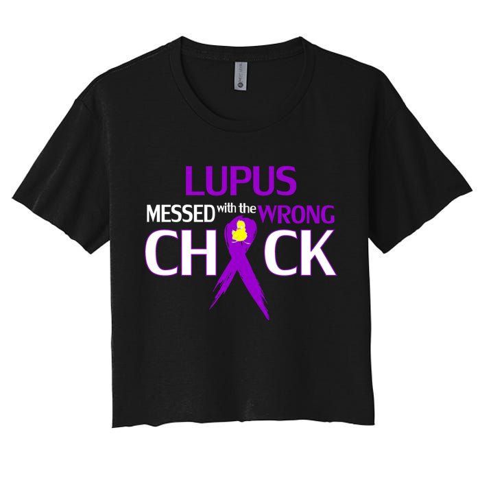 Lupus Messed With The Wrong Chick Crop Top