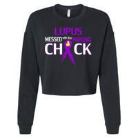 Lupus Messed With The Wrong Chick Cropped Pullover Crew