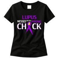 Lupus Messed With The Wrong Chick Womens T-Shirt