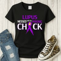 Lupus Messed With The Wrong Chick Womens T-Shirt