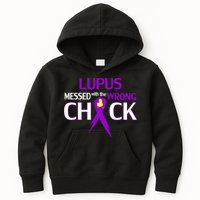 Lupus Messed With The Wrong Chick Kids Hoodie