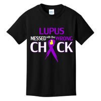Lupus Messed With The Wrong Chick Kids T-Shirt