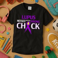 Lupus Messed With The Wrong Chick Kids T-Shirt