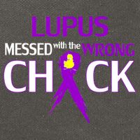 Lupus Messed With The Wrong Chick Cotton Canvas Backpack