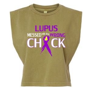 Lupus Messed With The Wrong Chick Garment-Dyed Women's Muscle Tee