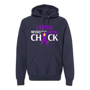 Lupus Messed With The Wrong Chick Premium Hoodie