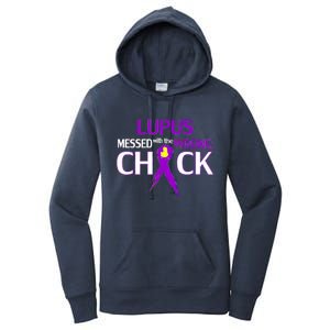 Lupus Messed With The Wrong Chick Women's Pullover Hoodie