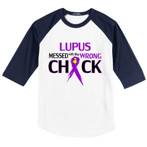 Lupus Messed With The Wrong Chick Baseball Sleeve Shirt