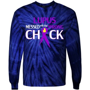 Lupus Messed With The Wrong Chick Tie-Dye Long Sleeve Shirt