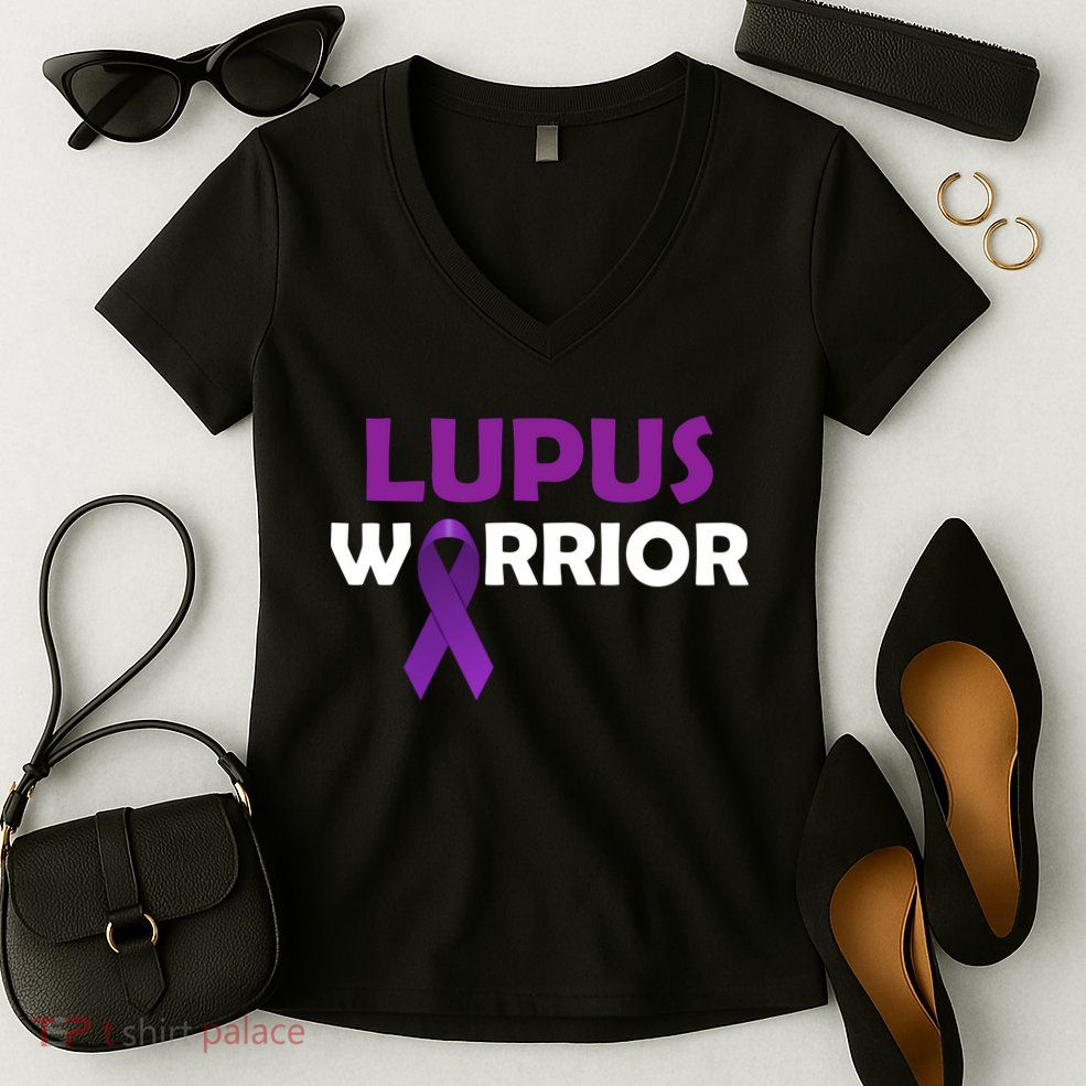 Lupus Warrior Women's V-Neck T-Shirt