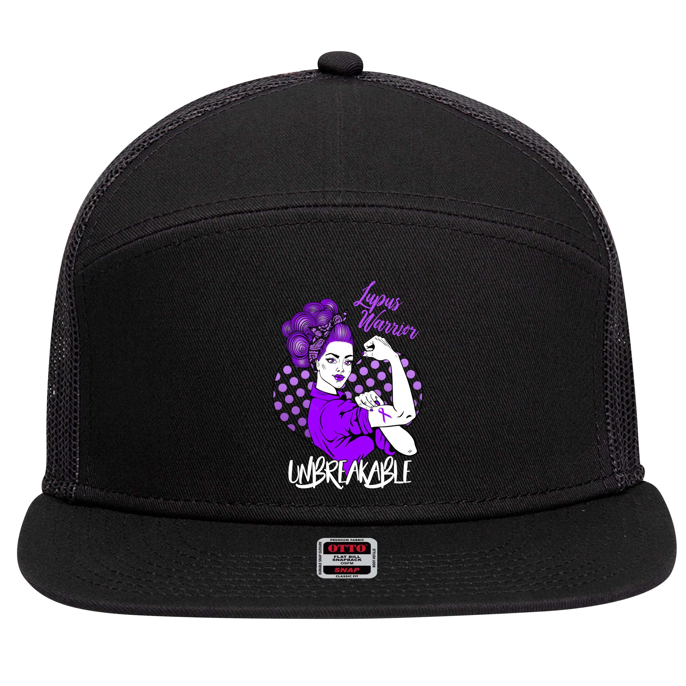 Lupus Warrior Unbreakable 7 Panel Mesh Trucker Snapback Hat