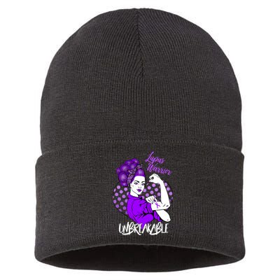 Lupus Warrior Unbreakable Sustainable Knit Beanie