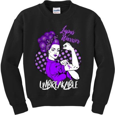 Lupus Warrior Unbreakable Kids Sweatshirt