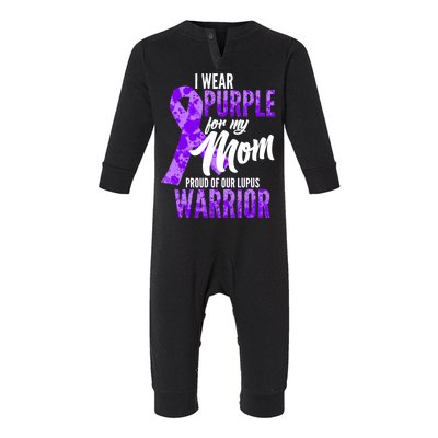 Lupus Warrior Wear Purple For My Mom Infant Fleece One Piece