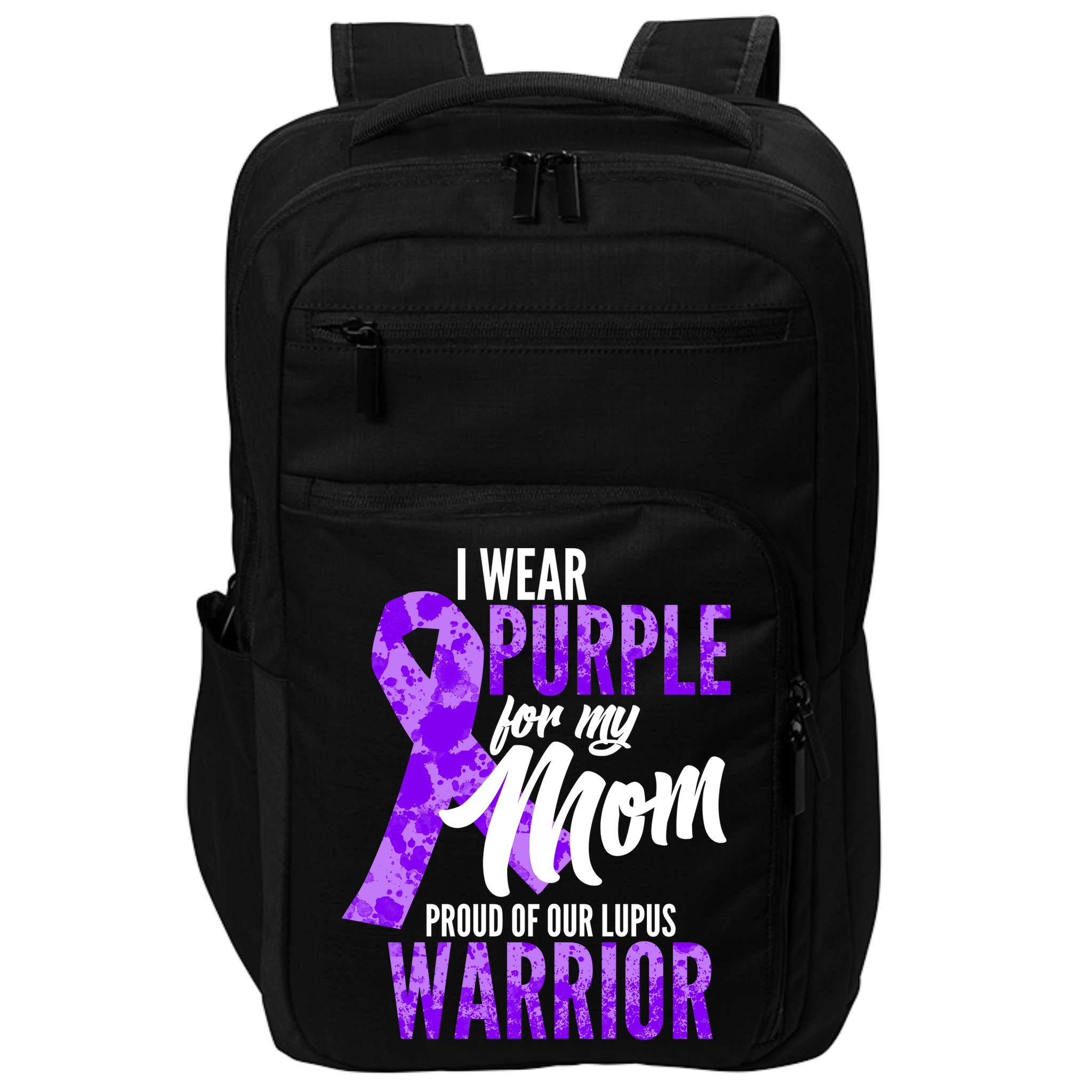Lupus Warrior Wear Purple For My Mom Impact Tech Backpack