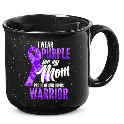 Lupus Warrior Wear Purple For My Mom 15oz Campfire Ceramic Mug