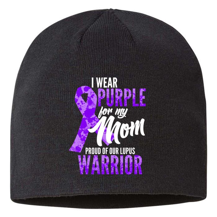 Lupus Warrior Wear Purple For My Mom Sustainable Beanie