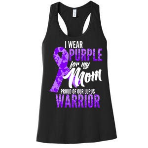 Lupus Warrior Wear Purple For My Mom Women's Racerback Tank