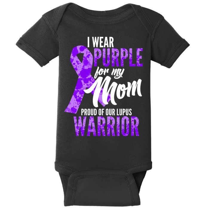 Lupus Warrior Wear Purple For My Mom Baby Bodysuit