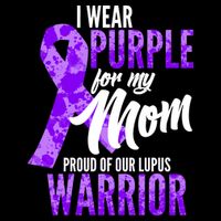 Lupus Warrior Wear Purple For My Mom Baby Bodysuit