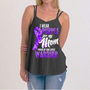 Lupus Warrior Wear Purple For My Mom Women's Strappy Tank