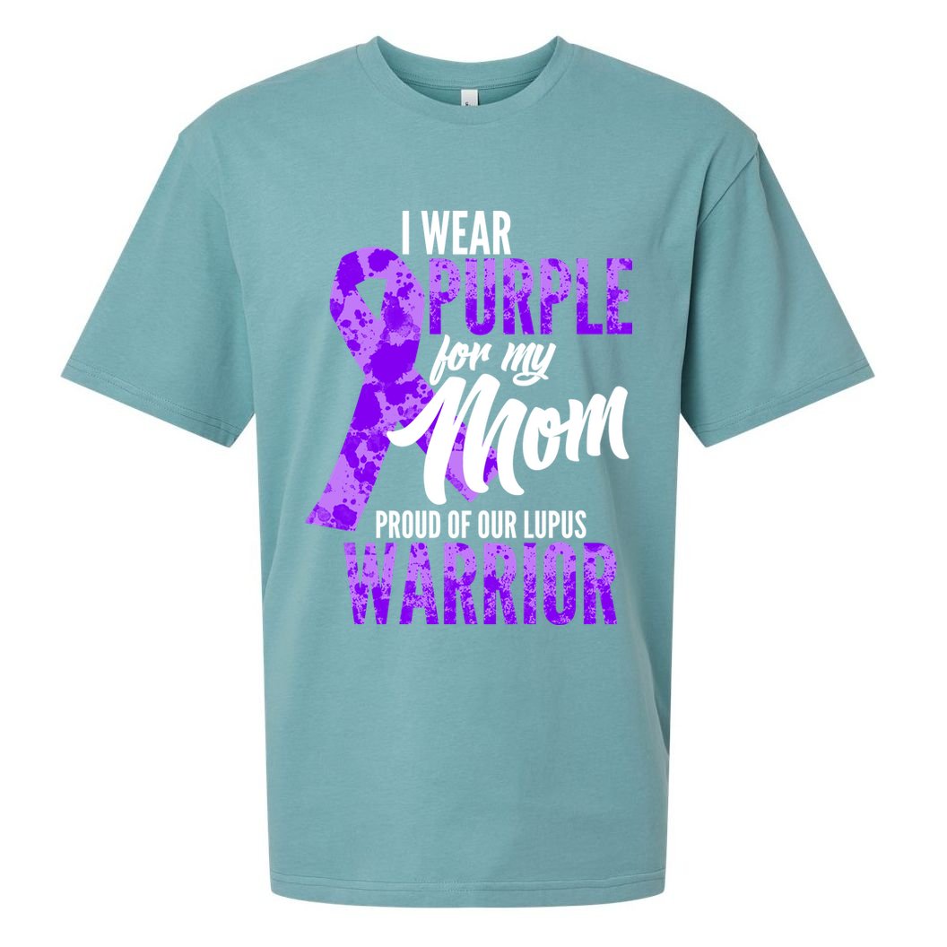 Lupus Warrior Wear Purple For My Mom Sueded Cloud Jersey T-Shirt