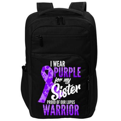 Lupus Warrior Wear Purple For My Sister Impact Tech Backpack